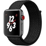 Curea iUni compatibila cu Apple Watch 1/2/3/4/5/6/7, 38mm, Nylon Sport, Woven Strap, Midnight Black