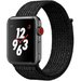Curea iUni compatibila cu Apple Watch 1/2/3/4/5/6/7, 38mm, Nylon Sport, Woven Strap, Midnight Black